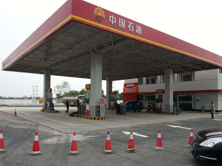 乌海加油站钢结构网架案例20